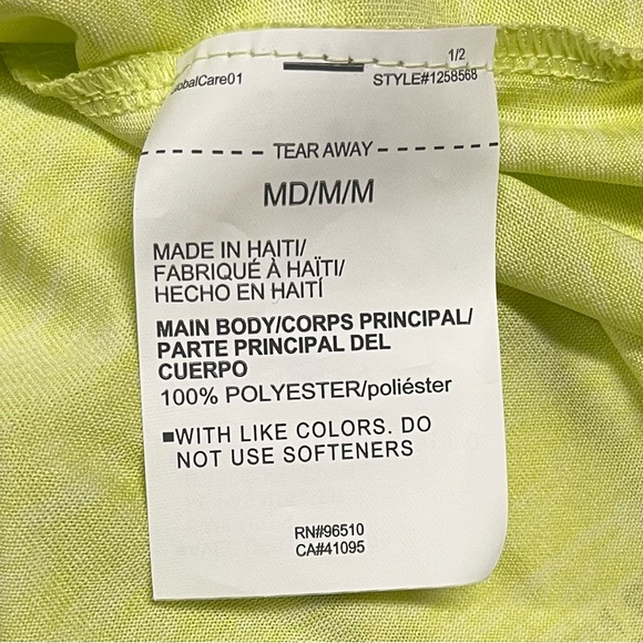 NEW Under Armour Women's Tech Twist V-neck Top size M Yellow - Picture 4 of 6